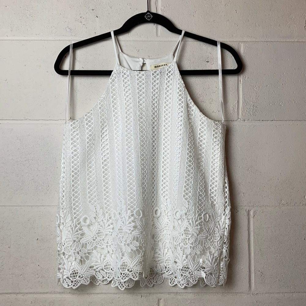 Monteau Lace Halter Top